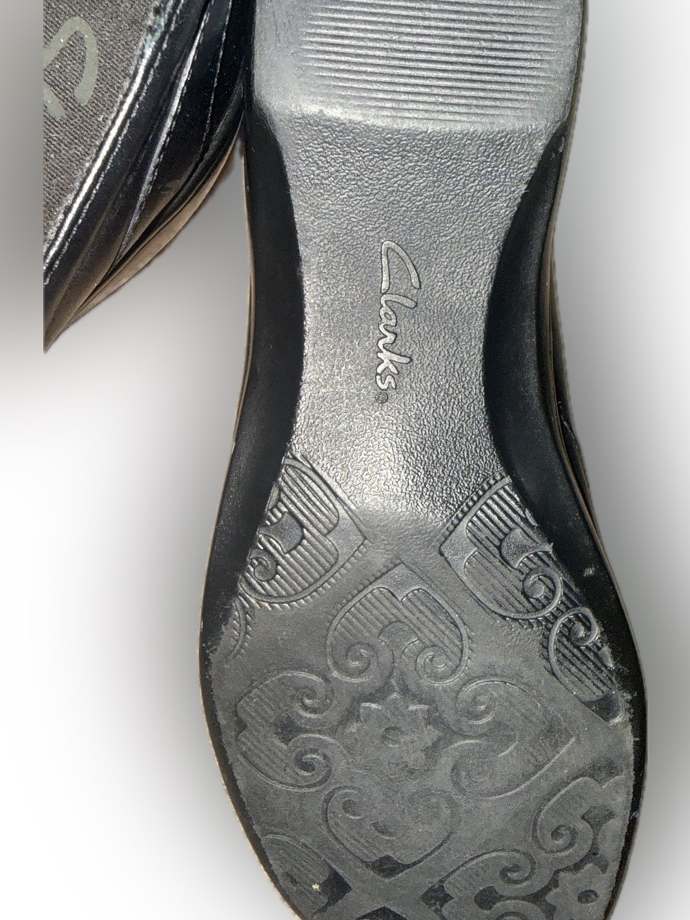 Clarks Black Leather Women's-Style Slip-On Loafers - Picture 3 of 4